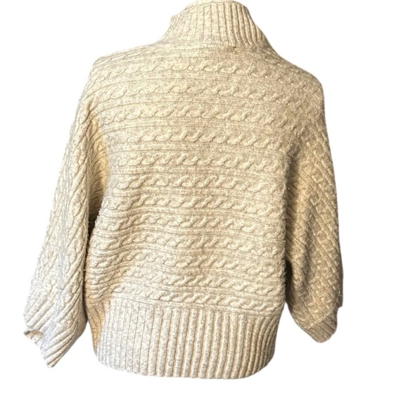 Marc New York Beige Cable Knit Turtleneck Sweater - Picture 5 of 8